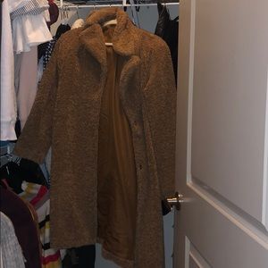 Brown Teddy Trench Coat